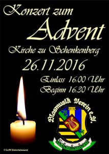 Adventskonzert 2016 - Blasmusikverein Schenkenberg e.V.