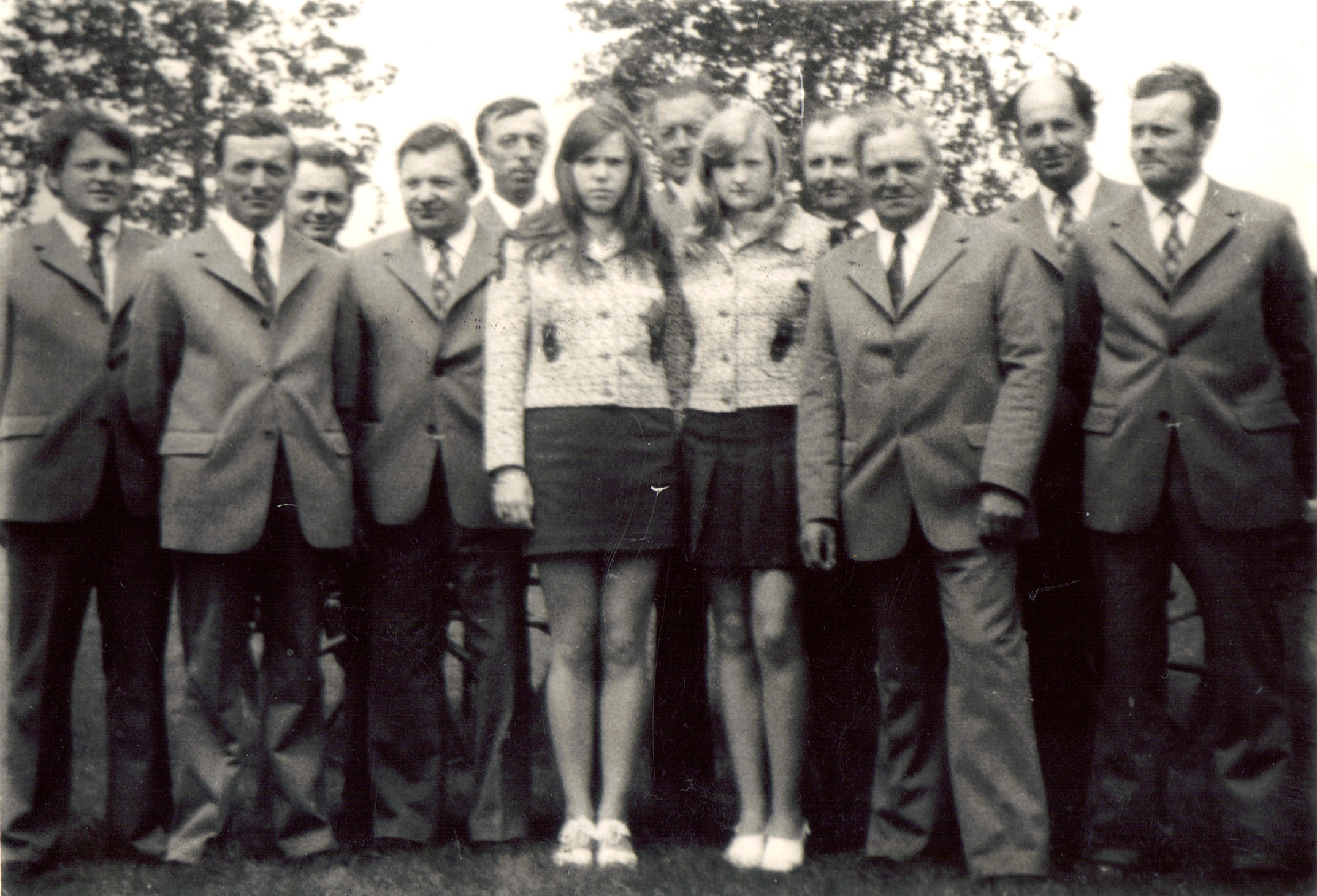 Gruppenfoto Schenkenberg 1961 - Blasmusikverein Schenkenberg e.V.