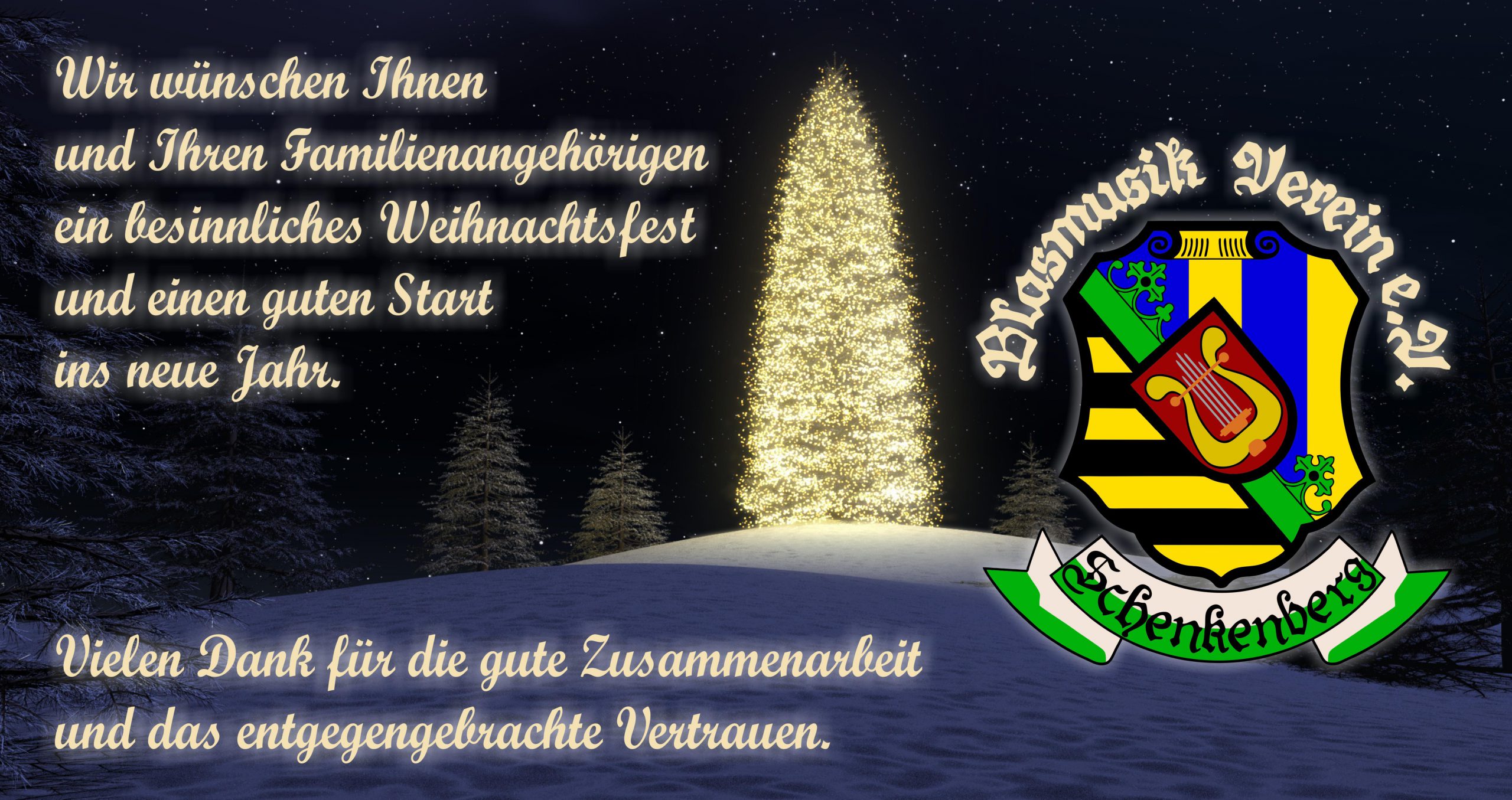 Weihnachtskarten Blasmusikverein Schenkenberg e.V.